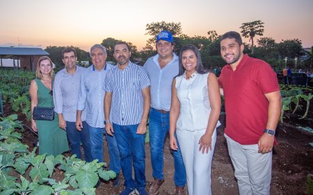 Em Gurupi, Governador Wanderlei Barbosa visita projeto da horta comunitária de Eduardo Fortes