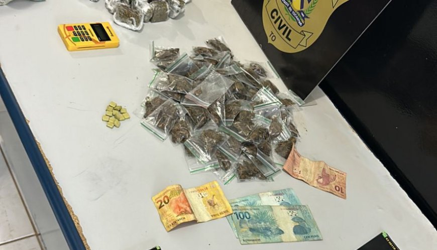 Denarc prende motorista de aplicativo que fazia distribuição de “drogas potentes” em Palmas