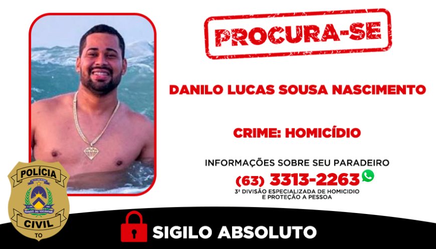Polícia Civil procura homem investigado por homicídio ocorrido em Gurupi no ano de 2022