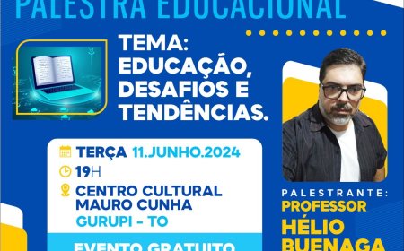 Educação: Desafios e Tendências é tema de palestra na próxima terça.