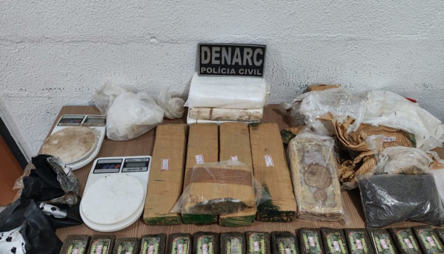 Em Paraíso do Tocantins, Polícia Civil estoura centro de distribuição de drogas e apreende mais de R$ 300 mil em entorpecentes