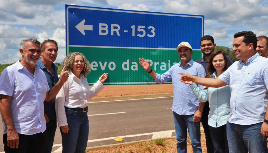 Governador Wanderlei Barbosa vistoria obras de pavimentação em fase final do Trevo da Praia e prestigia o Farm Day