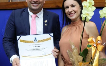 Alline Moreira recebe Título de Mulher Cidadã pela Assembleia Legislativa do Tocantins