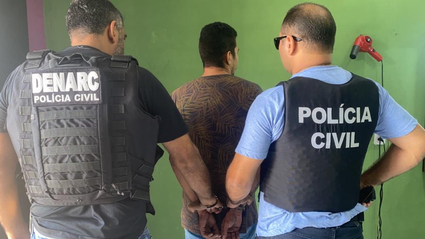 Em Araguaína, ação integrada entre Polícias Civis de Goiás e Tocantins resulta na prisão de foragido da justiça por tráfico de drogas