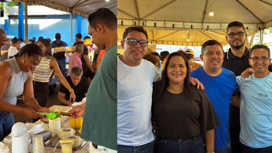 Vereadora Célia Lima comemora a inauguração da Feira do Agricultor, com apoio da Prefeitura de Gurupi e deputado Eduardo Fortes