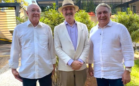 Vice-governador Laurez Moreira acompanha ex-ministro Aldo Rebelo na programação da 57ª Expoara