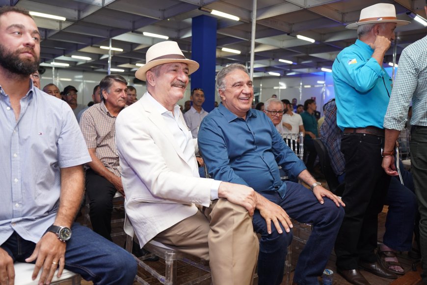 "Aldo Rebelo traz uma visão estratégica essencial para o futuro do Tocantins", afirma vice-governador Laurez Moreira durante a Expoara