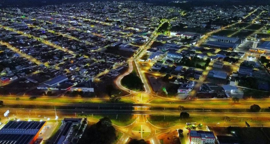 Gurupi conclui projeto 100% LED e executa 41 novas obras de iluminação pública em 2025