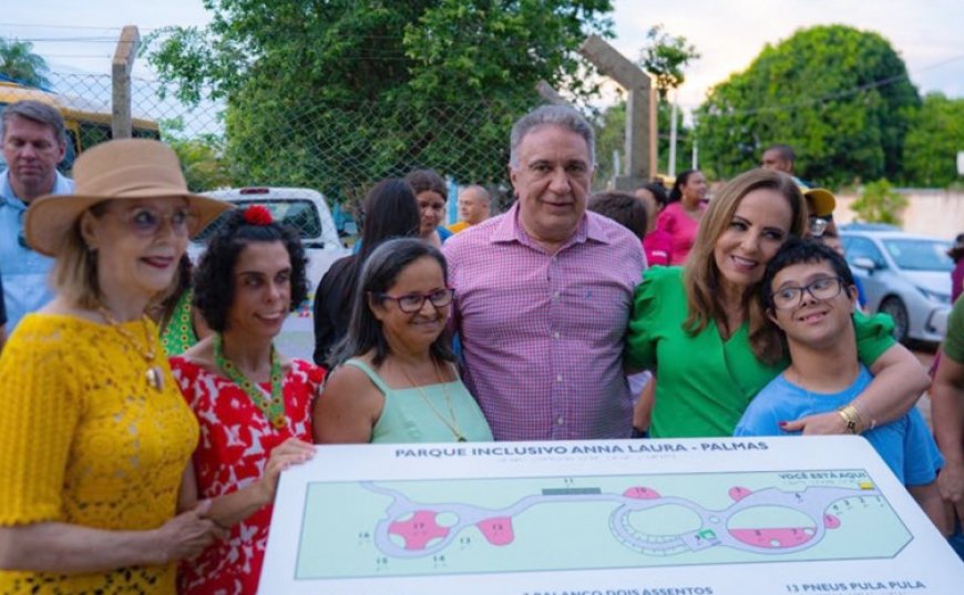 Governador Laurez Moreira participa da inauguração do Parque Acessível da Apae e enfatiza o papel da inclusão na vida das crianças assistidas pela instituição