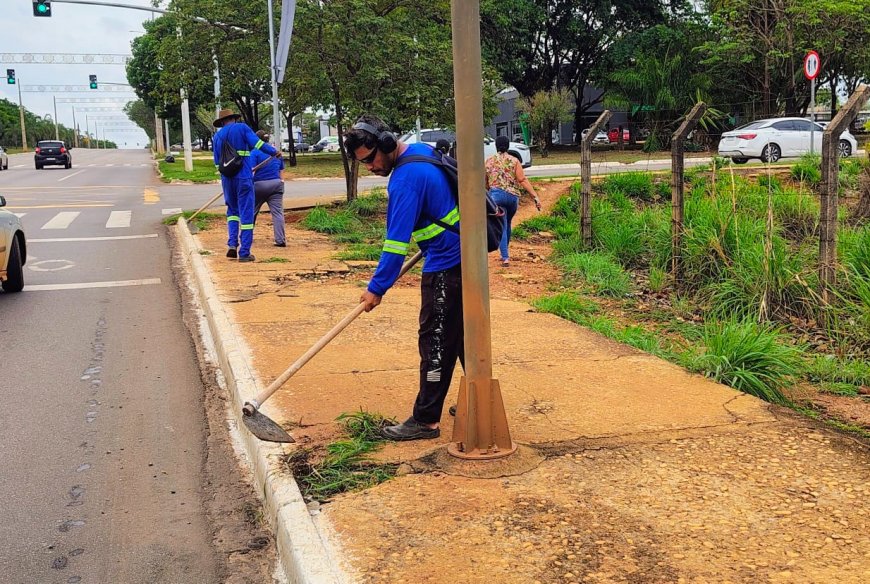 Limpeza na Avenida Siqueira Campos garante organização, segurança e beleza à via