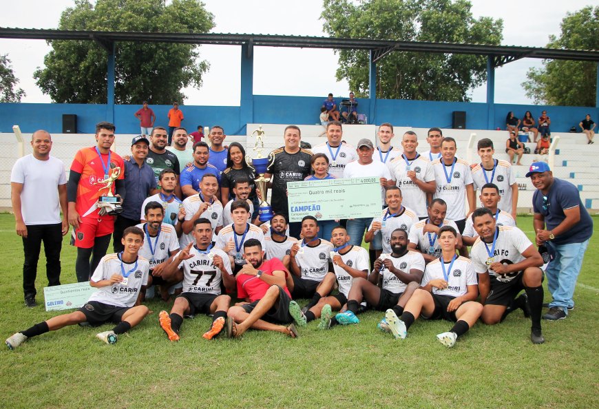 Equipe Tropa de Elite Futebol Clube conquista título de Campeão pelo Campeonato Municipal 2025 de Futebol de Campo em Cariri do Tocantins