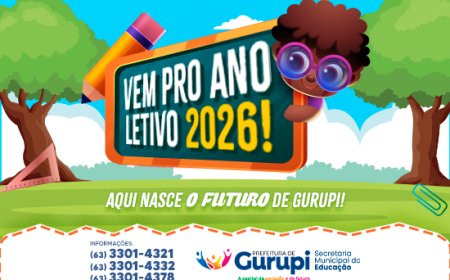 Prefeitura de Gurupi abre inscrições online para processo classificatório da Educação Infantil, Ensino Fundamental e EJA